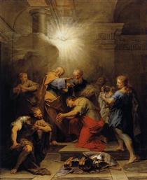 Ananias Restoring the Sight of St Paul - Jean II Restout