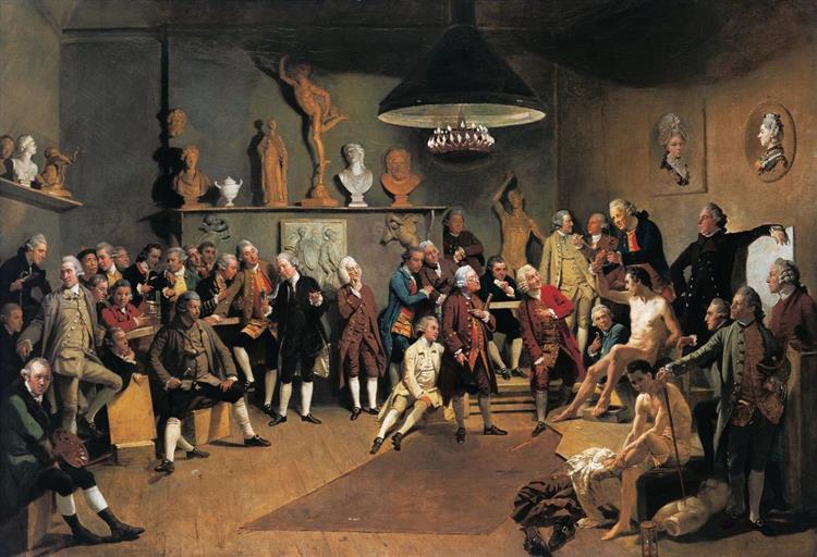 The Academicians of the Royal Academy, 1771 - 1772 - Иоганн Цоффани
