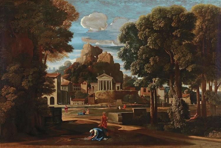 The Ashes of Phocion collected by his Widow, 1648 - Nicolas Poussin