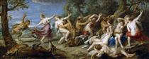 Diana and her Nymphs Surprised by the Fauns - Pierre Paul Rubens
