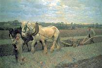 Ploughing - George Clausen