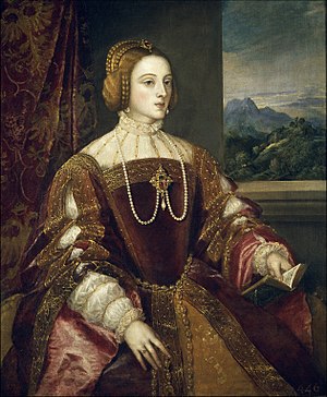 Portrait of Isabella of Portugal, wife of Holy Roman Emperor Charles V, 1548 - Tiziano