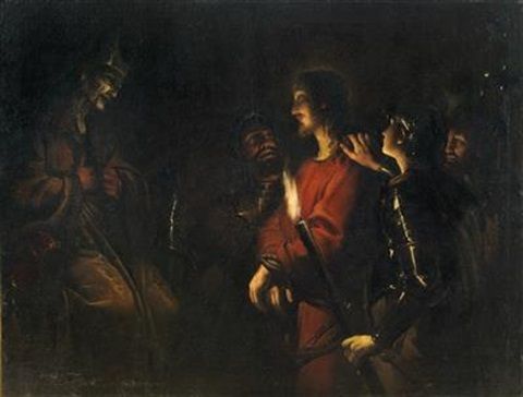 Christ before Caiaphas - Le Caravage