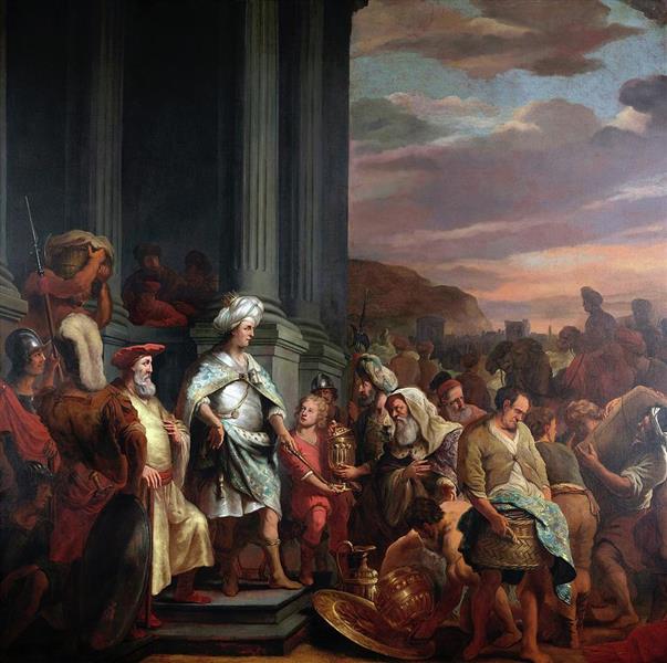King Cyrus Handing over the Treasure Looted from the Temple - Ferdinand Bol