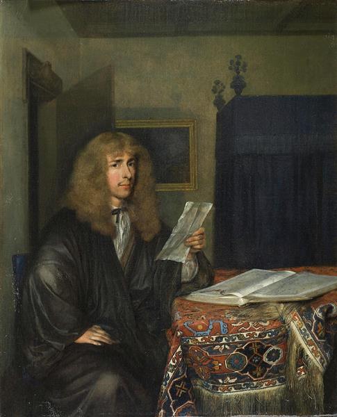 Portrait of a Man Reading a Document - Gerard ter Borch