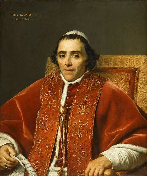 Portrait of Pope Pius VII, 1805 - 雅克-路易‧大衛