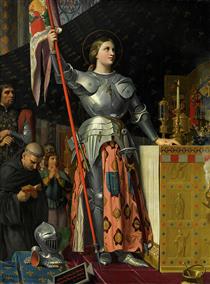 Juana de Arco en la coronación de Carlos VII - Jean Auguste Dominique Ingres