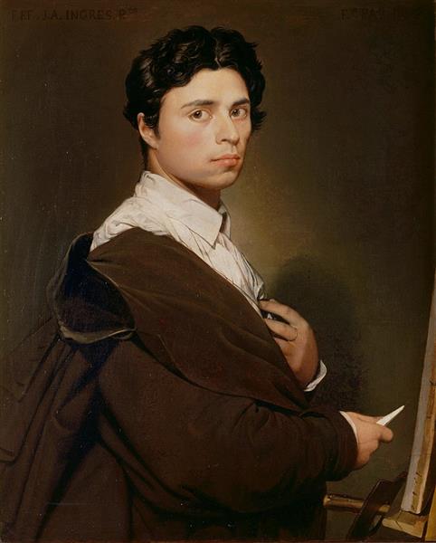 Self-Portrait at the Age of 24, 1804 - Jean Auguste Dominique Ingres