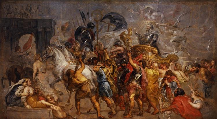 Triumphal Entry of Henry IV into Paris, 1627 - 1630 - 魯本斯