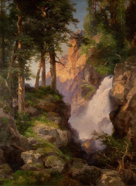Falls at Toltec Gorge - Томас Моран
