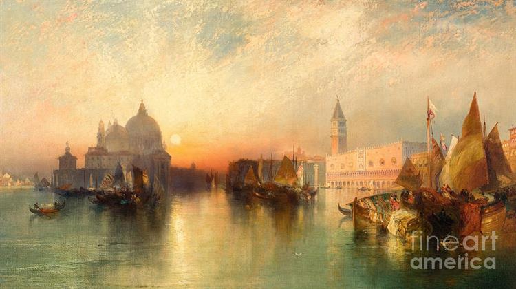 View of Venice - Томас Моран