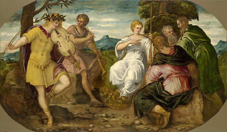 The Contest Between Apollo and Marsyas - Le Tintoret