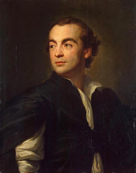 Portrait of Johann Joachim Winckelmann - Антон Рафаэль Менгс