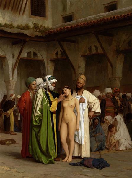 Арабский рынок наложниц, c.1866 - Жан-Леон Жером