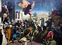 Gemäldeserie »Die Wunder des Hl. Markus«, Szene: Das Wunder des Hl. Markus - Jacopo Tintoretto