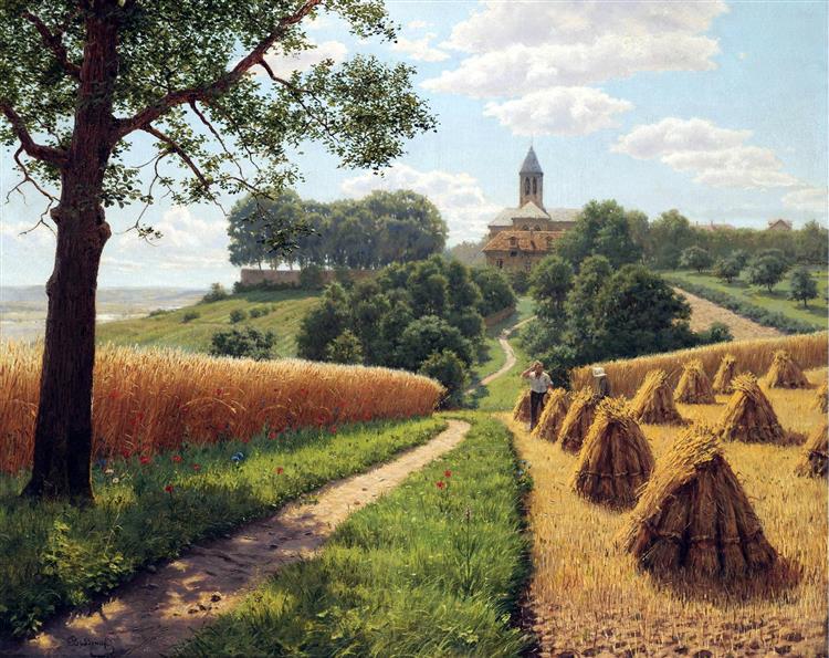 the harvest - Boris Vasilievich Bessonov
