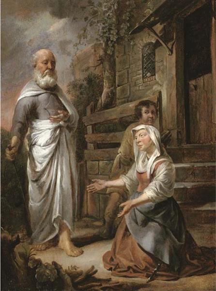 Elijah and the Widow of Zarephath - Hendrik Heerschop