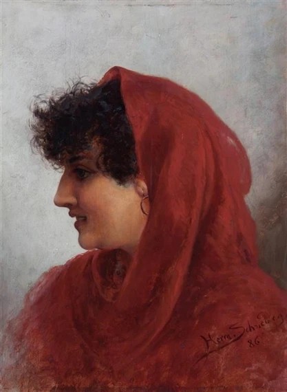 Portrait of a woman - Hermann Schneider