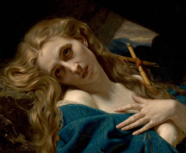 Mary Magdalene in the Cave - Hugues Merle