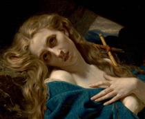 Mary Magdalene in the Cave - Hugues Merle