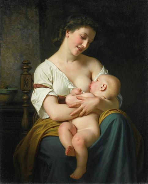 Mother and Child - Hugues Merle