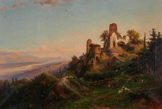 Landscape with Ruinsç - Johann Hermann Carmiencke