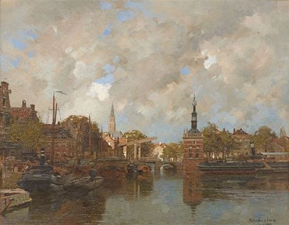 Alkmaar with the Accijnstoren - Johannes Christiaan Karel Klinkenberg