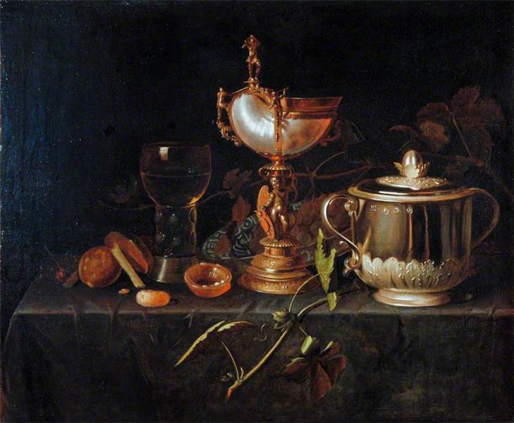 Porringer and Nautilus Cup - Pieter Gerritsz. van Roestraten