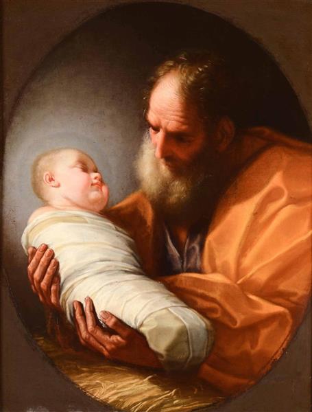 San Giuseppe col Bambino - Benedetto Luti