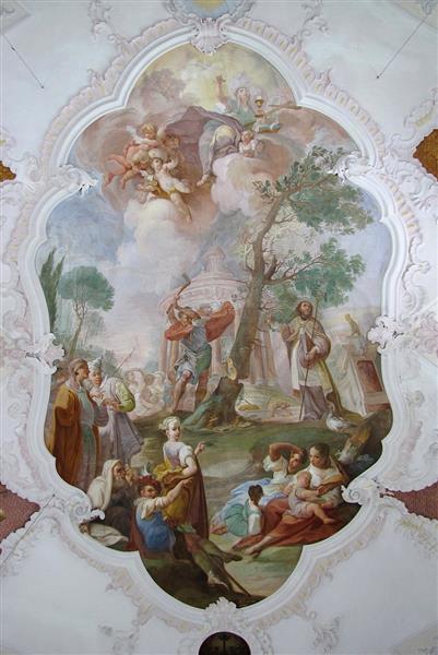 Ceiling fresco in Sachsenried - Franz Anton Zeiller