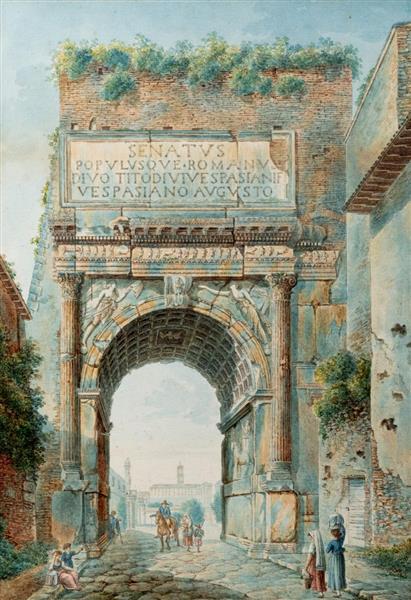 Rome, the Arch of Titus - Franz Kaisermann
