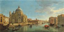 View of Santa Maria della Salute, Venice, from the entrance of the Grand Canal - Gaspar van Wittel