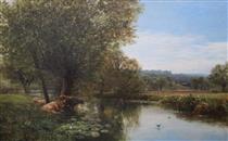 On the Thames at Streatley - George Vicat Cole