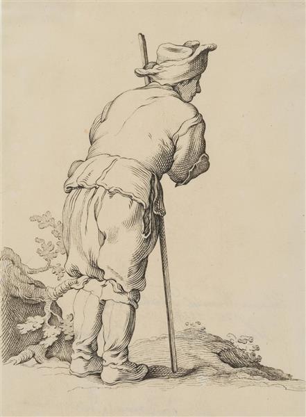 Shepherd with staff - Johann Heinrich Wilhelm Tischbein
