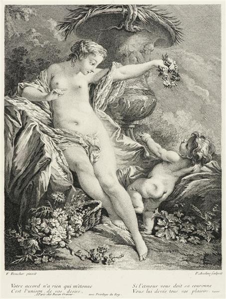 VENUS AND AMOR - Pierre Alexander Aveline