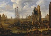 Scene of port - Pieter Casteels II