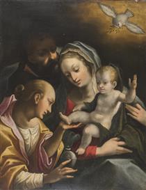 Holy Family with Mary Magdalene - Ventura Salimbeni