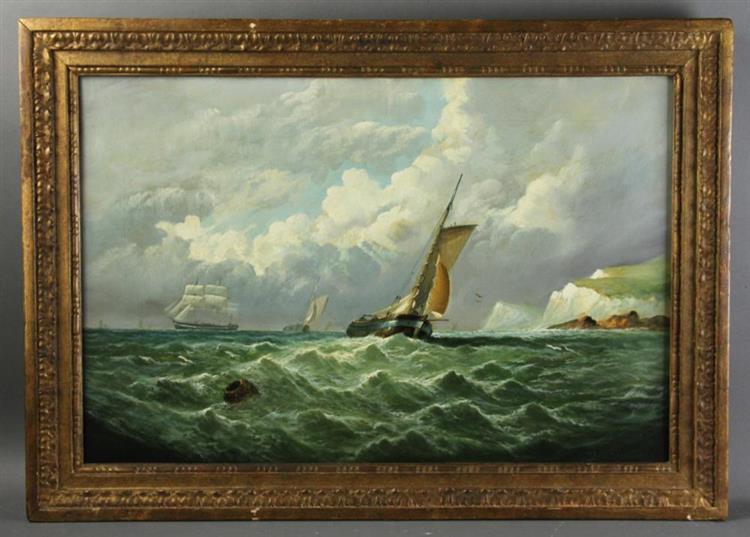 Ships on Stormy Seas - William Stanley Haseltine
