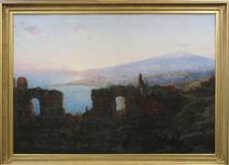Mt. Aetna from Taormina - William Stanley Haseltine