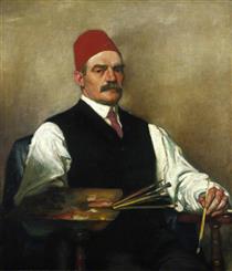 William Strang (1859–1921), Artist, Self Portrait - William Strang