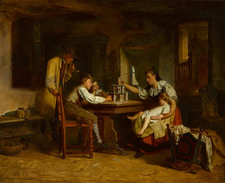 The house of cards, 1869 - Theodore Gerard