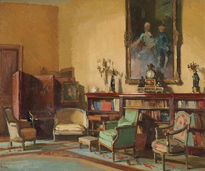 House interior - Théodore Ralli - WikiArt.org