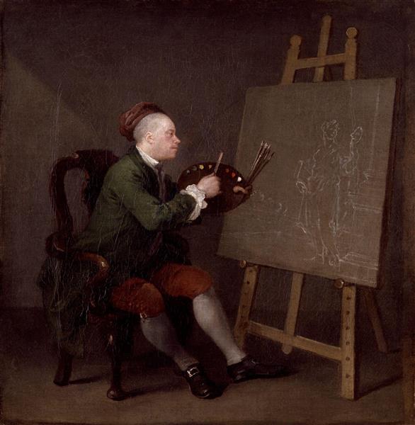Hogarth Painting the Comic Muse - Вільям Хогарт