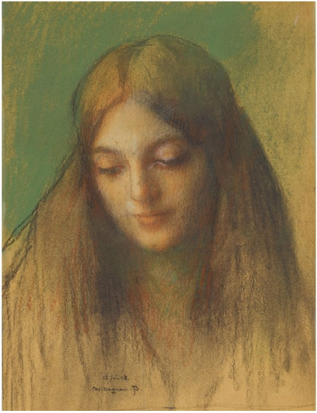 Madonna (study for Consolatrix afflictorum), 1898 - Pascal Dagnan-Bouveret