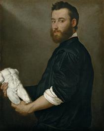 Portrait of the Sculptor Alessandro Vittoria - Джованні Баттіста Мороні