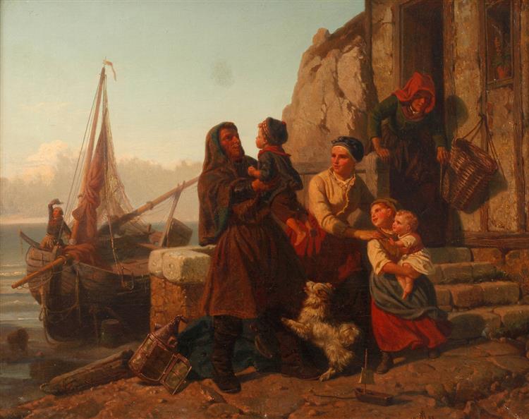 Happy homecoming, 1855 - Рудольф Иордан