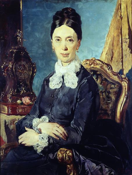 Portrait of a relative, 1879 - Джакомо Фавретто