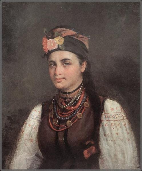 Портрет Марії Нестеренко, 1896 - Mykola Pymonenko