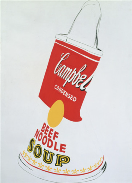 Crushed Campbell's Soup Can (Beef Noodle), 1962 - Andy Warhol
