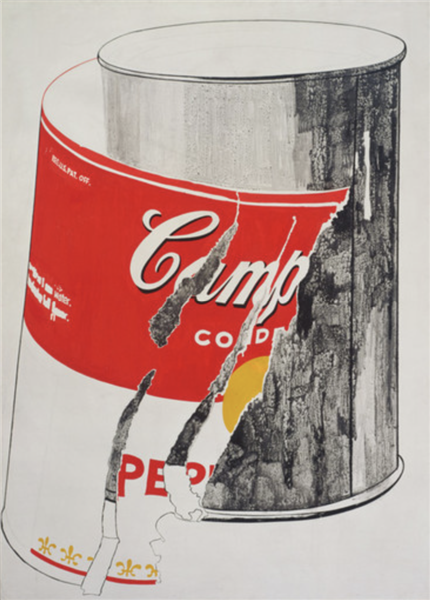 Big Torn Campbell's Soup Can (Pepper Pot), 1962 - Andy Warhol